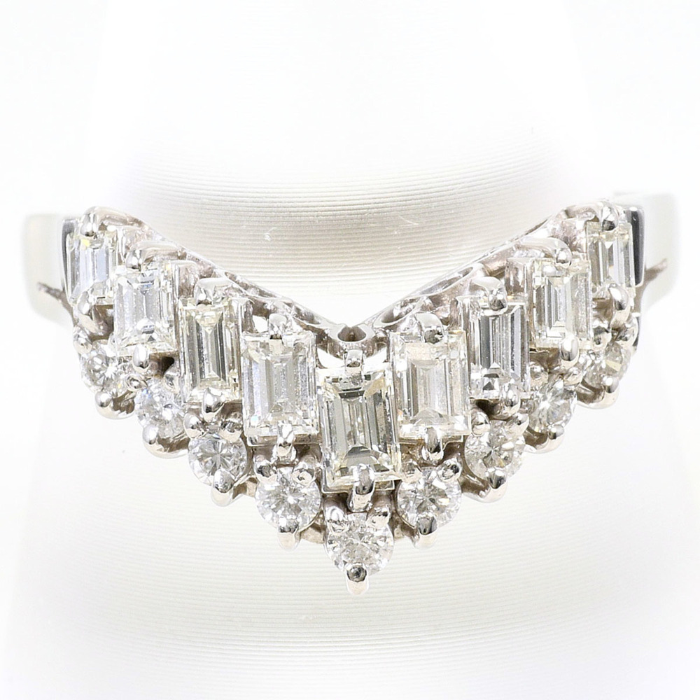 VINTAGE Silver Diamond Ring